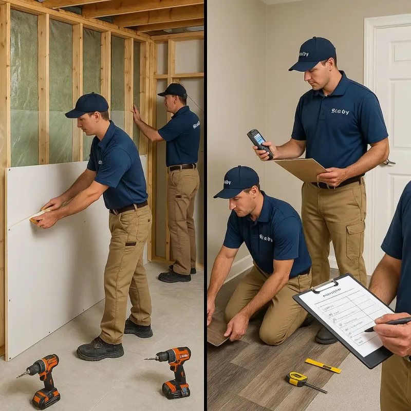 Repairs and Reconstruction process in De Pere, WI